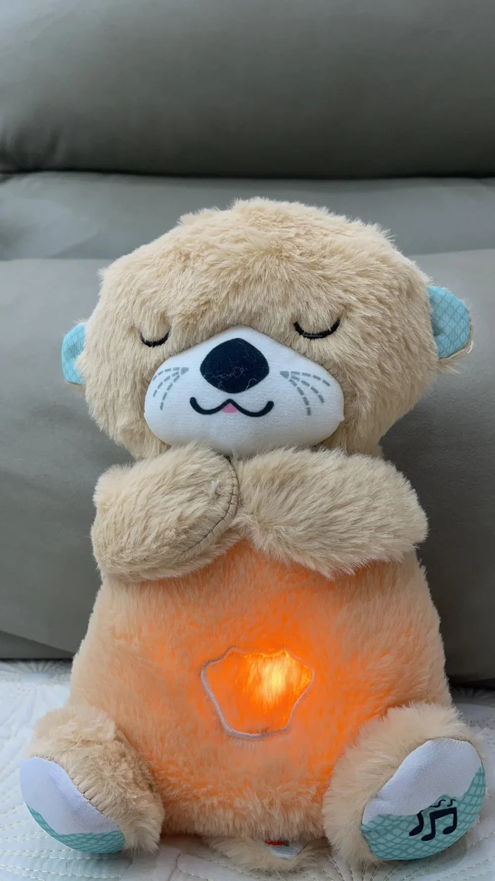 Peluche loutre apaisante